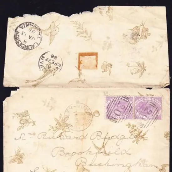 1888 cover (on attractive Venetian style paper) ...