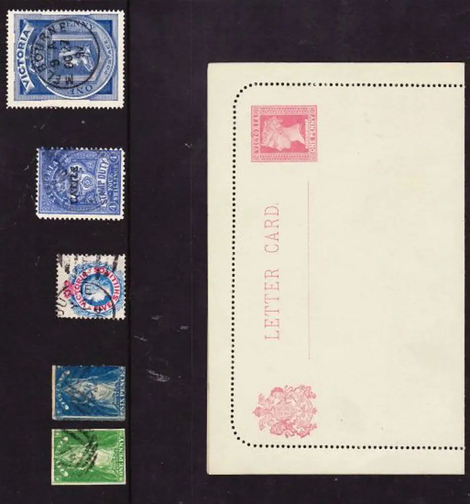 1856 1d green FU, 1858 6d roulette used & 1867/81 ... Image 1++