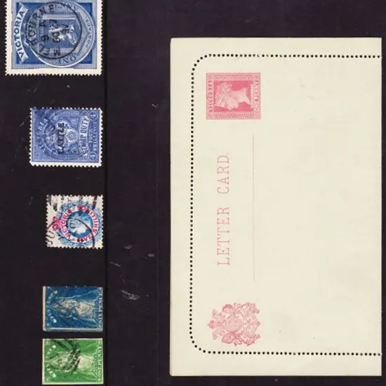 1856 1d green FU, 1858 6d roulette used & 1867/81 ...