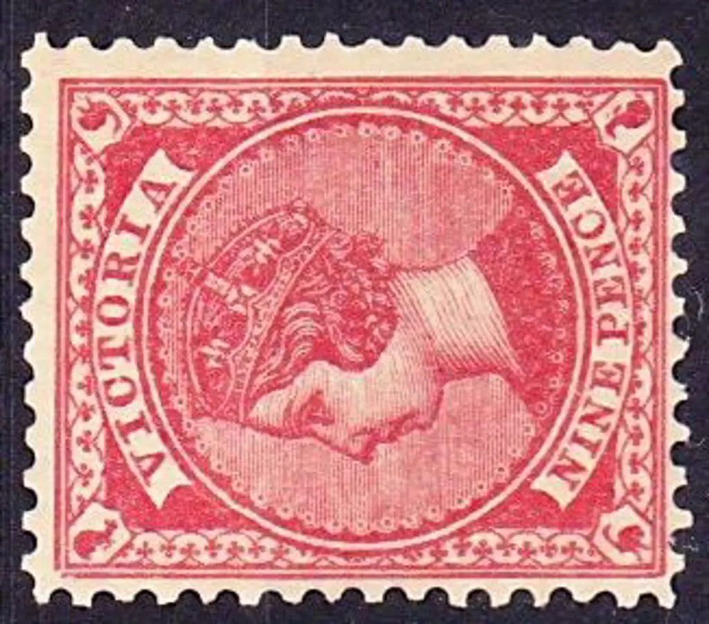 1886/96 9d carmine-rose. MLH with good perfs & ... Image 1++