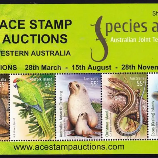 2009 Species at Risk M/S overprinted "ACE STAMP ...