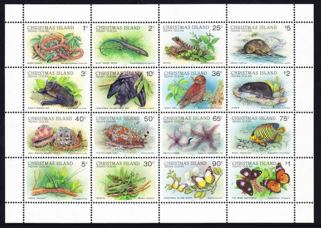1987/89 Wildlife sheetlet of 16. MUH Increasingly ... Image 1++