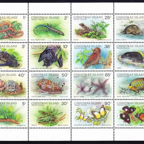 1987/89 Wildlife sheetlet of 16. MUH Increasingly ...