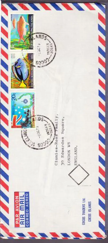 1979 Airmail envs x 3 addressed to Clunies Ross at ... Image 1++
