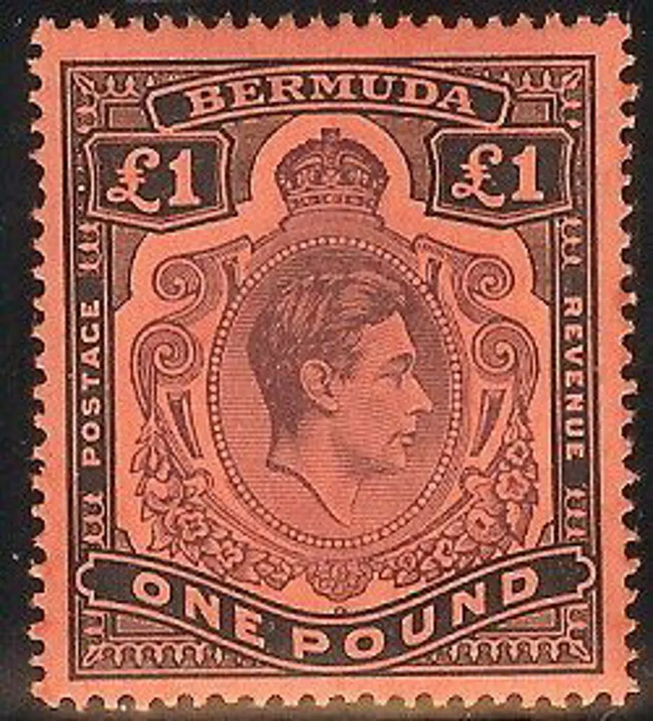 1938-1953 KGVI keyplates to £1. 2/- (2 x MLH, 2 x ... Image 1++