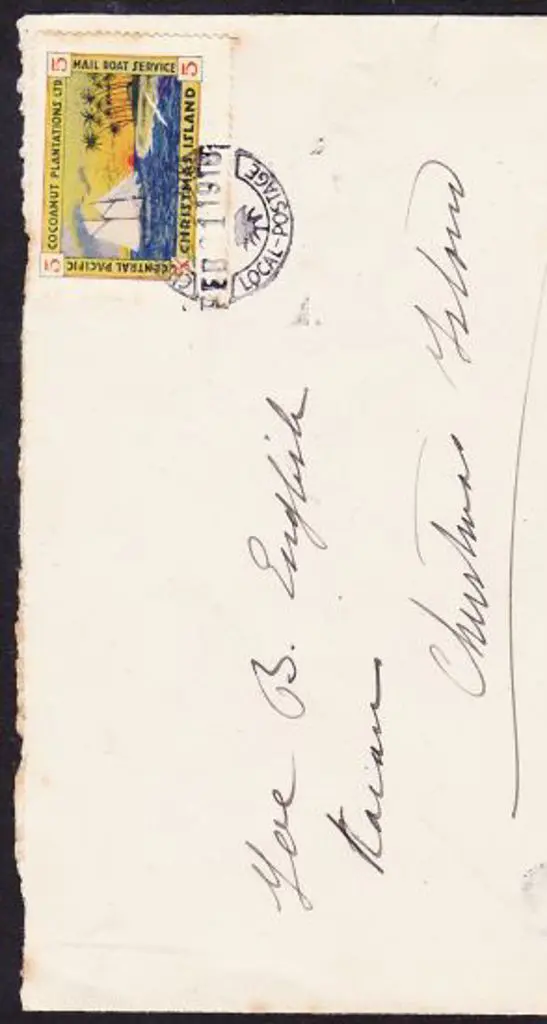 1918 (21st Feb) 5d Central Pacific Cocoanut ... Image 1++