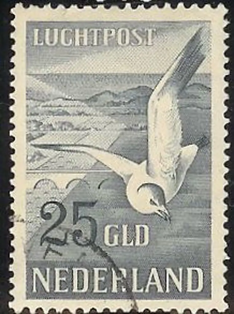 1951 25gld Seagull FU. SG 743 Cat. £120 Image 1++
