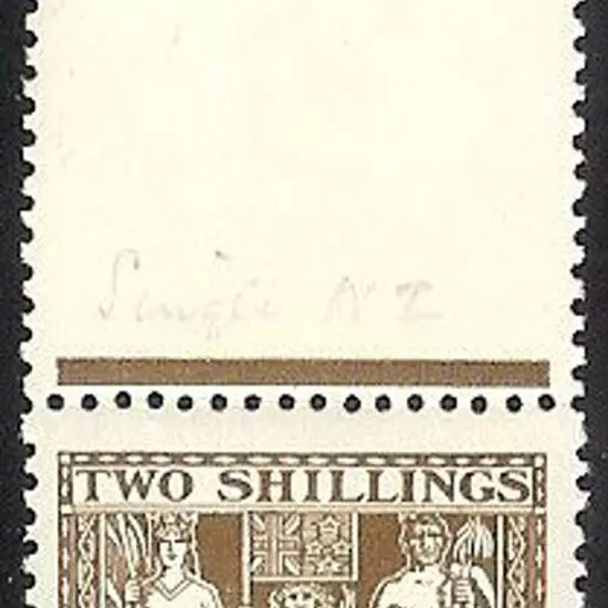 1941/67 2/6d deep brown Arms. Marginal MUH example ...