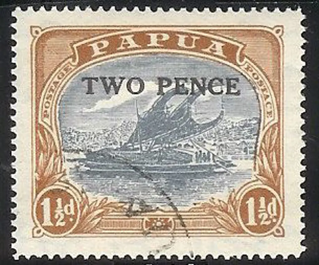 1931 2d on 1½d bright blue & bright brown with ... Image 1++