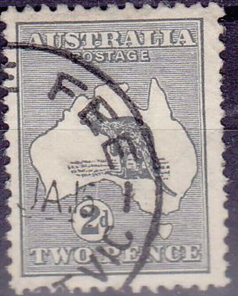 1913 1st watermark 2d grey “Scratch from value ... Image 1++