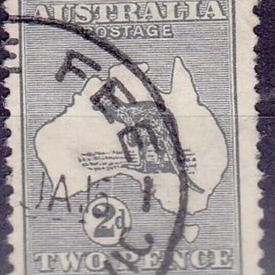 1913 1st watermark 2d grey “Scratch from value ...