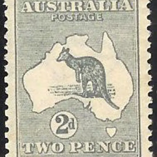 1913 1st watermark 2d grey very well centred. A ...