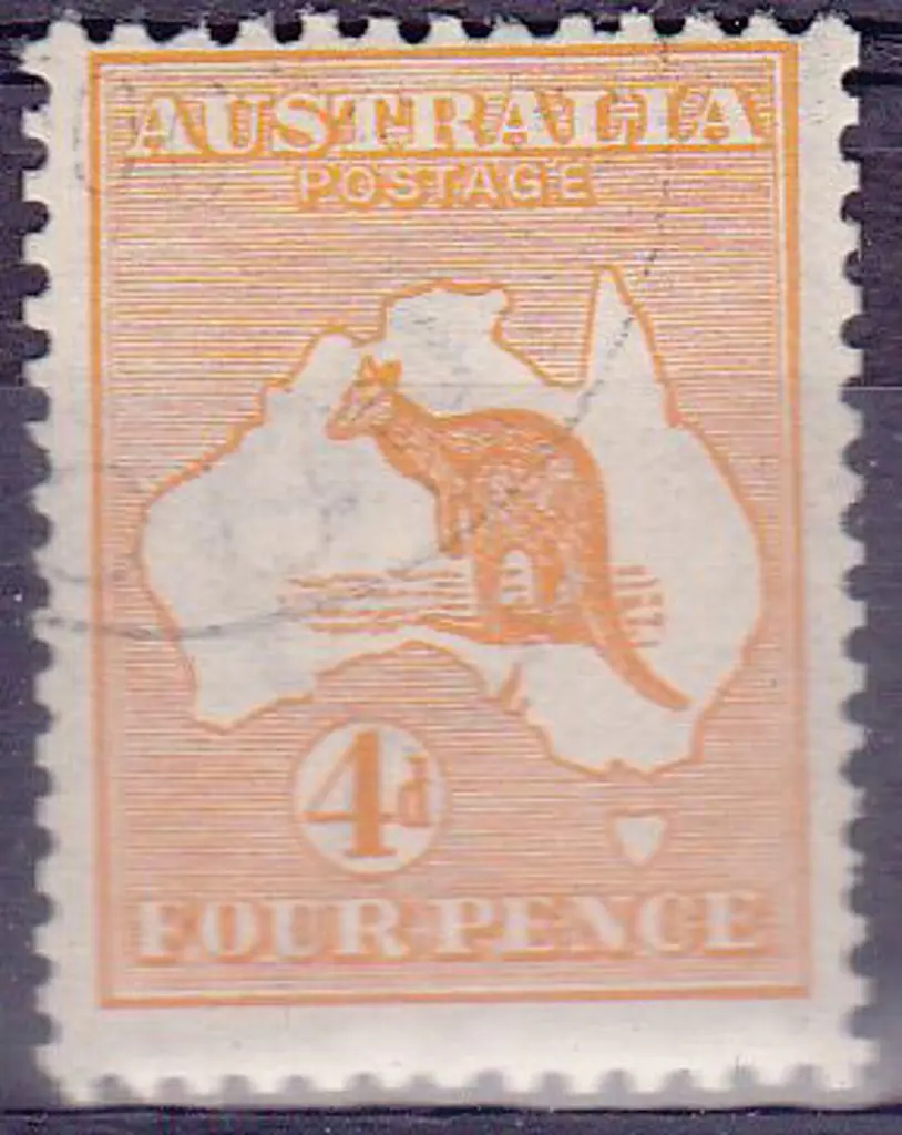 1913 1st watermark 4d orange “cancelled to order ... Image 1++