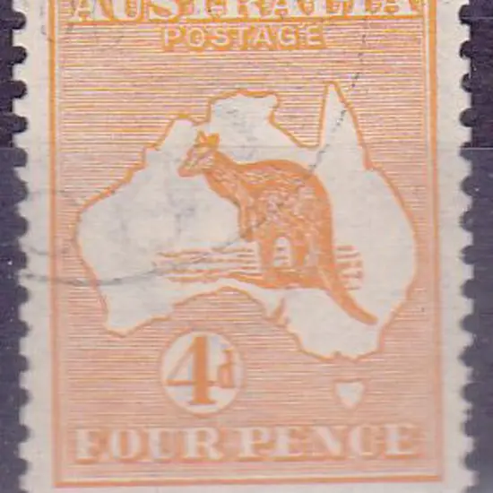 1913 1st watermark 4d orange “cancelled to order ...