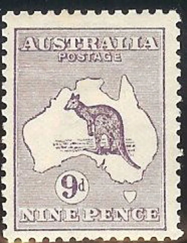 1913 1st watermark 9d violet MLH reasonably ... Image 1++