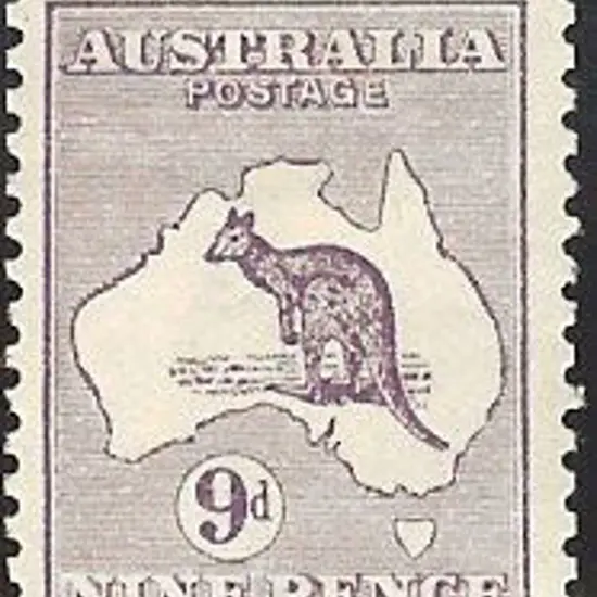 1913 1st watermark 9d violet MLH reasonably ...