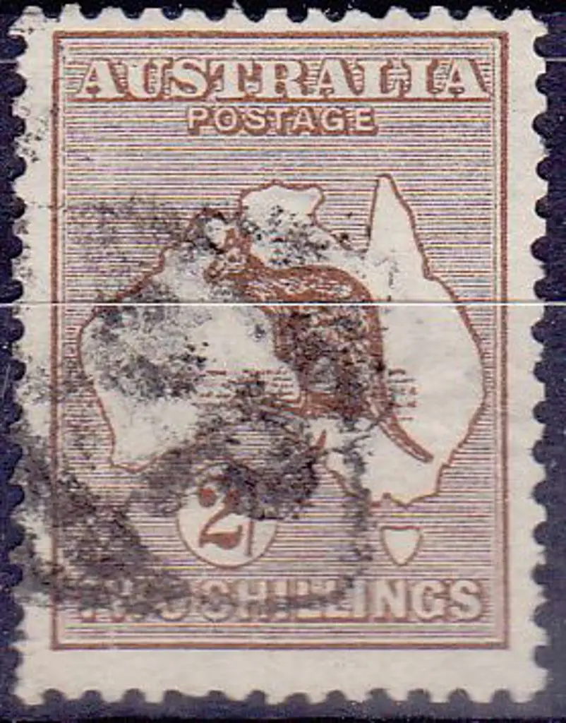 1913 1st watermark 2/- brown with a couple of ... Image 1++