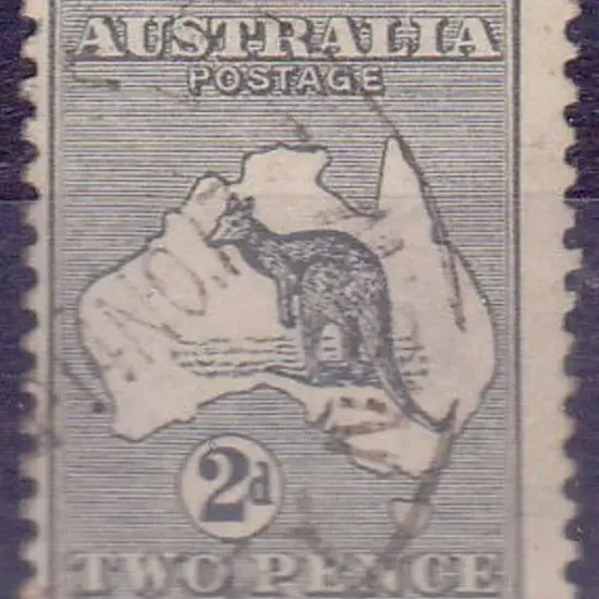 1915-28 3rd watermark 2d grey with wmk inverted. ...