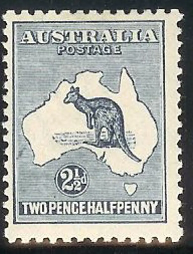 1915-28 3rd watermark 2½d deep blue “Retouch left ... Image 1++