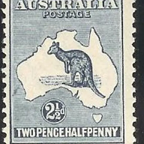 1915-28 3rd watermark 2½d deep blue “Retouch left ...