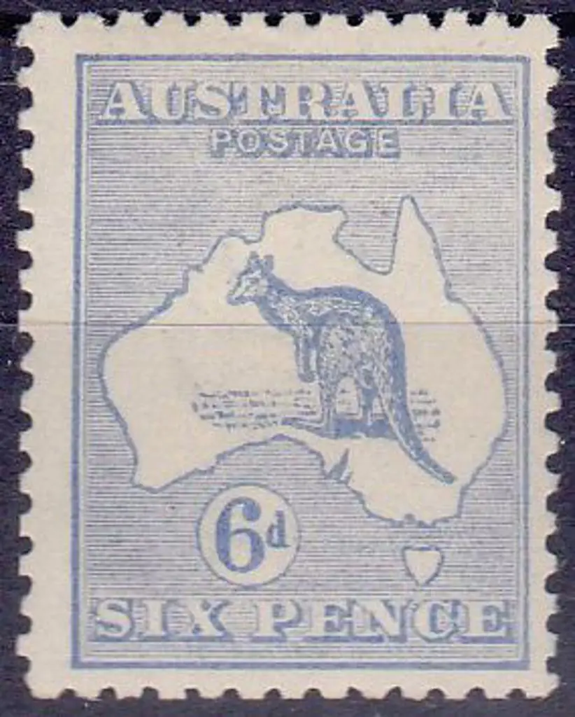 1915-28 3rd watermark 6d ultramarine Die II MLH. ... Image 1++