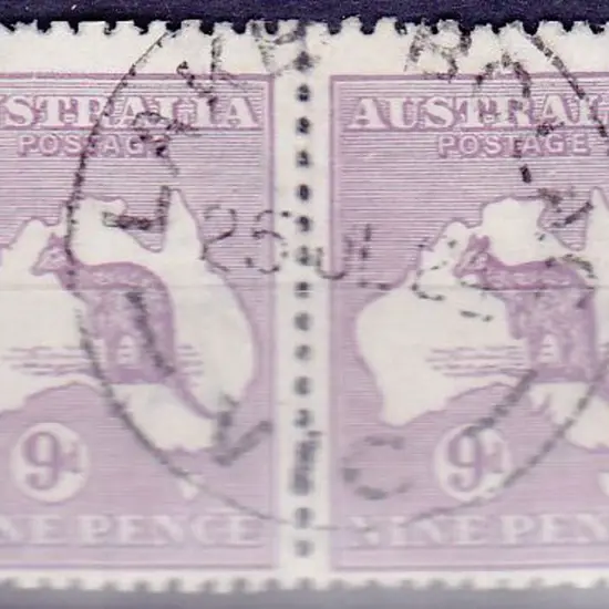 1915-28 3rd watermark 9d violet Die IIB horizontal ...
