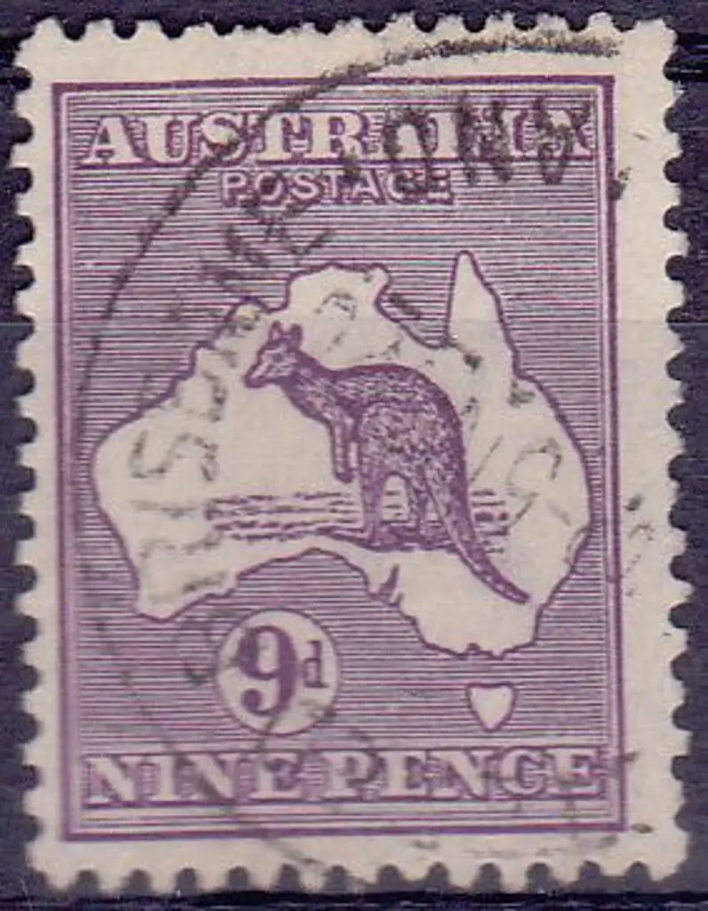 1915-28 3rd watermark 9d violet Die IIB with wmk ... Image 1++