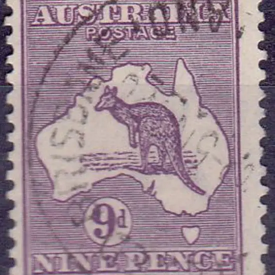 1915-28 3rd watermark 9d violet Die IIB with wmk ...
