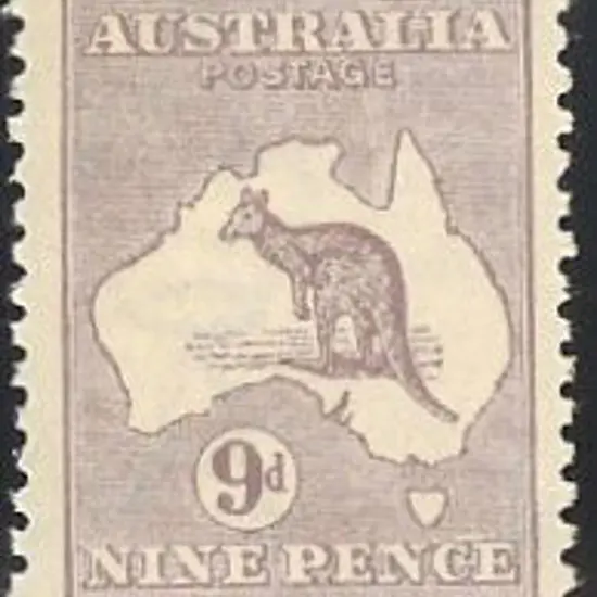 1915-28 3rd watermark 9d pale violet MUH & ...