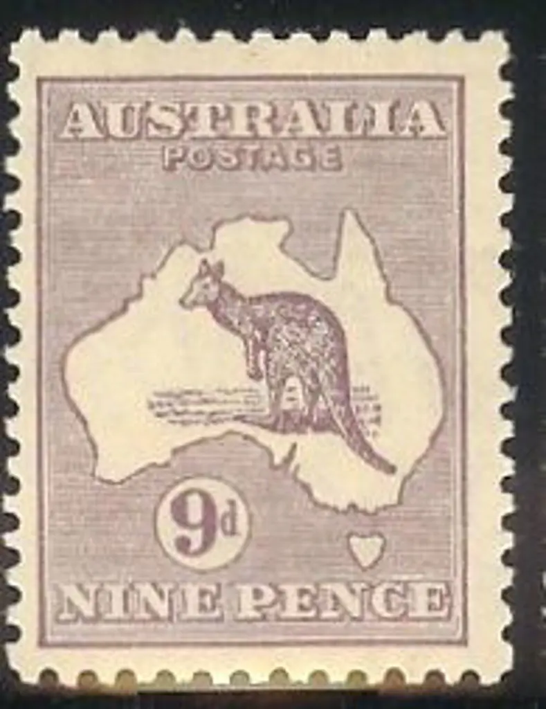 1929-30 Small Multiple watermark 9d violet MLH & ... Image 1++