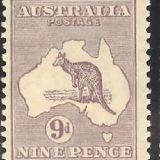 1929-30 Small Multiple watermark 9d violet MLH & ...