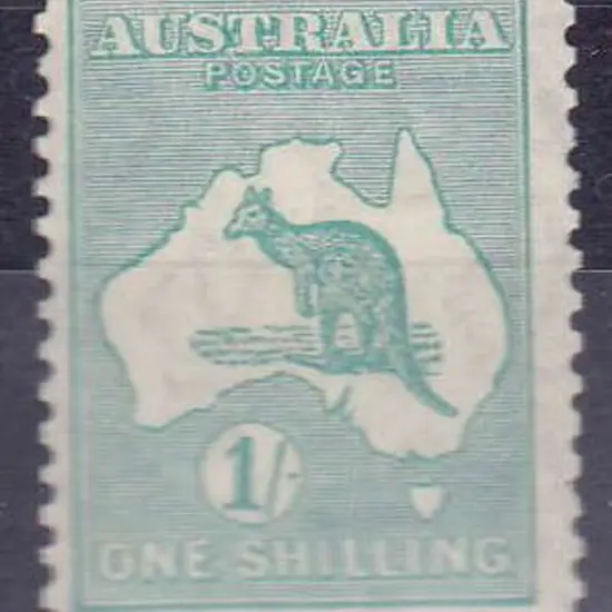 1929-30 Small Multiple watermark 1/- blue-green ...
