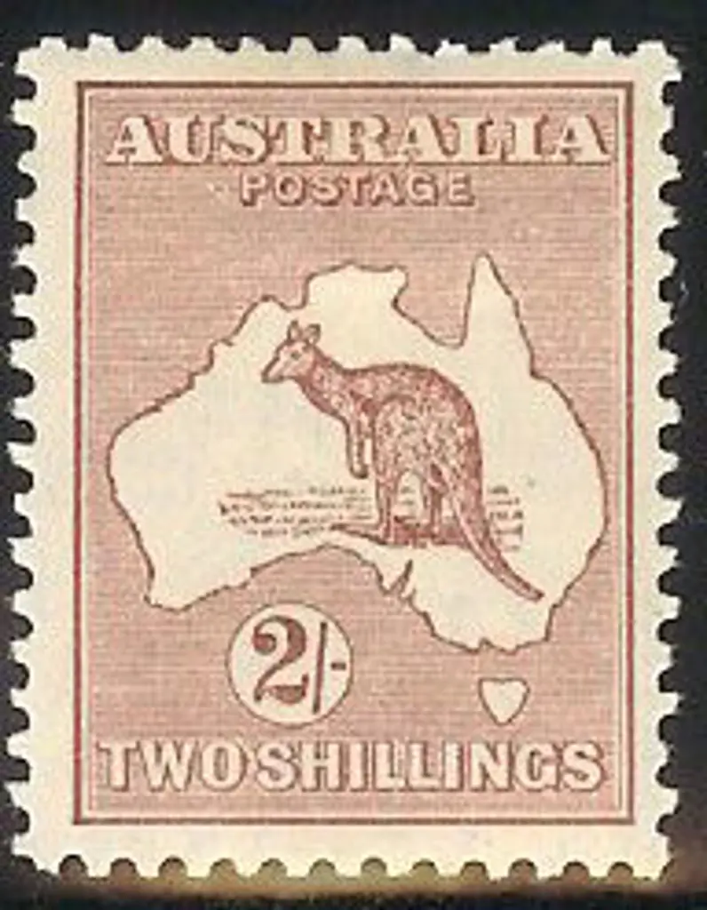 1929-30 Small Multiple watermark 2/- maroon MLH ... Image 1++