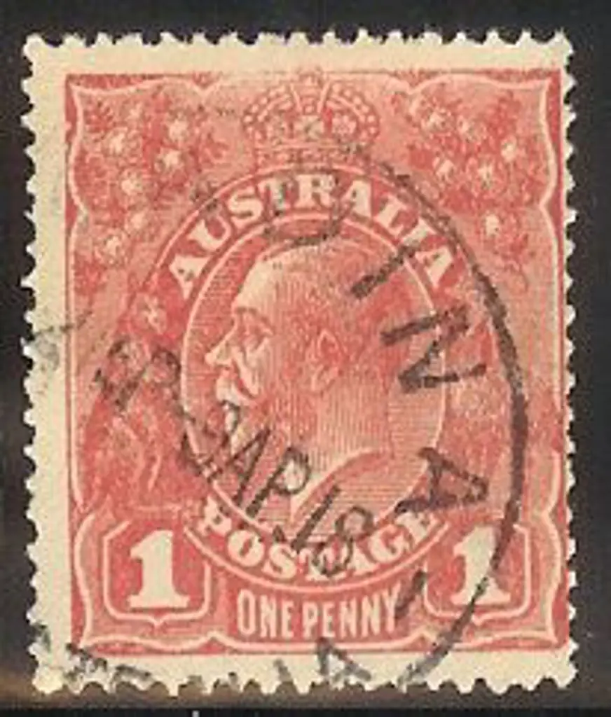 1914-20 Single watermark 1d red on smooth paper ... Image 1++