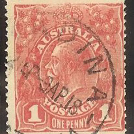 1914-20 Single watermark 1d red on smooth paper ...