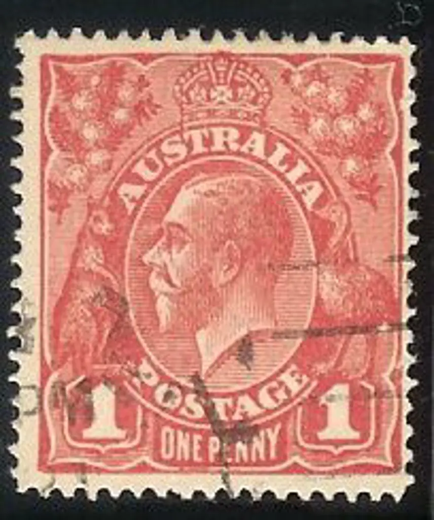1914-20 Single watermark 1d red on smooth paper ... Image 1++