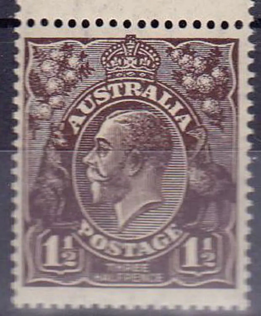 1918-20 Large Multiple watermark 1½d black-brown ... Image 1++
