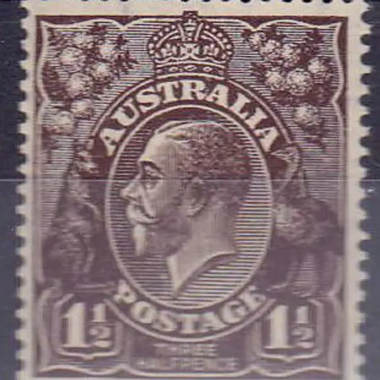 1918-20 Large Multiple watermark 1½d black-brown ...