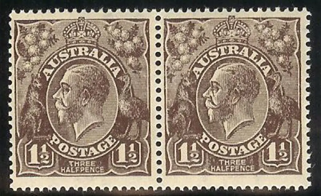 1918-20 Large Multiple watermark 1½d black-brown ... Image 1++
