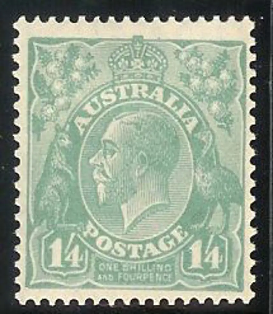 1926-30 Single watermark perf 13½ 1/4d turquoise ... Image 1++