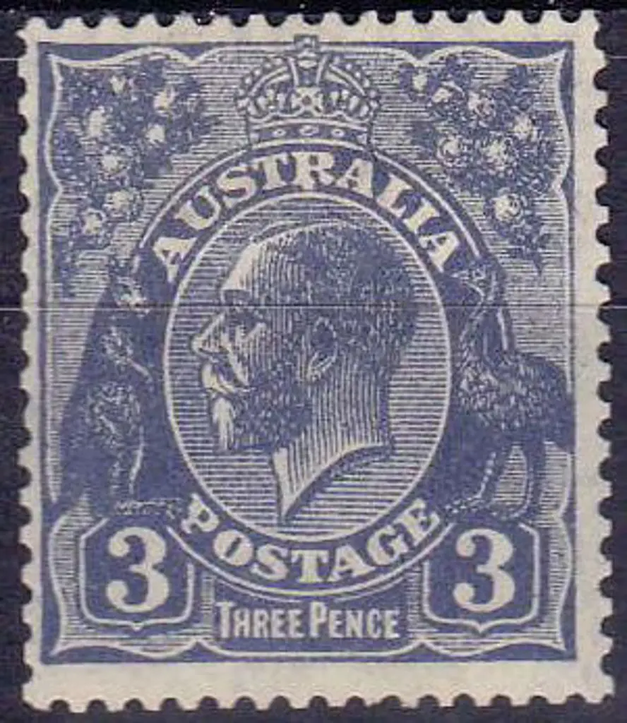 1926-30 Single watermark perf 14 3d blue shade Die ... Image 1++