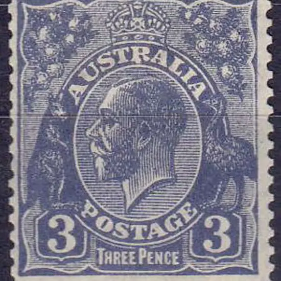1926-30 Single watermark perf 14 3d blue shade Die ...