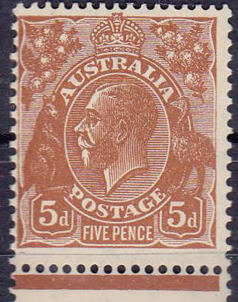 1931-36 C of A watermark 5d yellow brown (deep) ... Image 1++