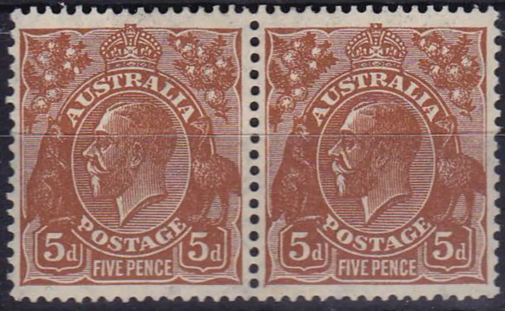 1931-36 C of A watermark 5d deep yellow-brown ... Image 1++