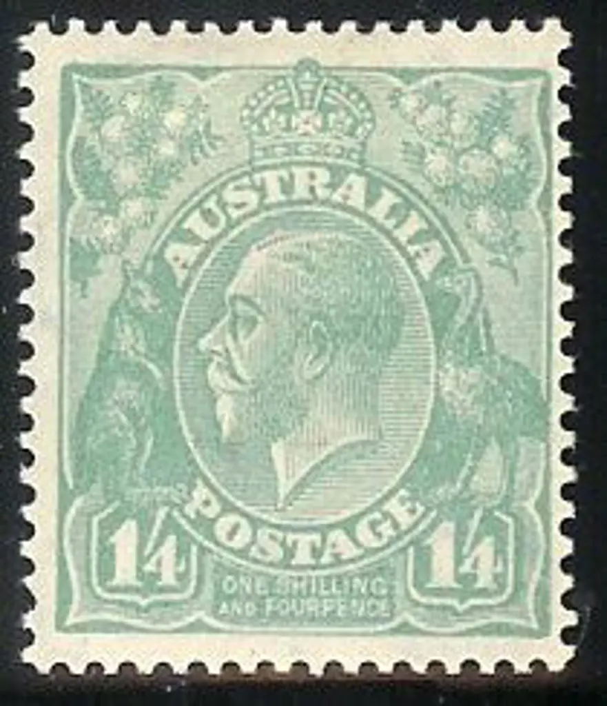 1931-36 C of A watermark 1/4d turquoise MLH ... Image 1++