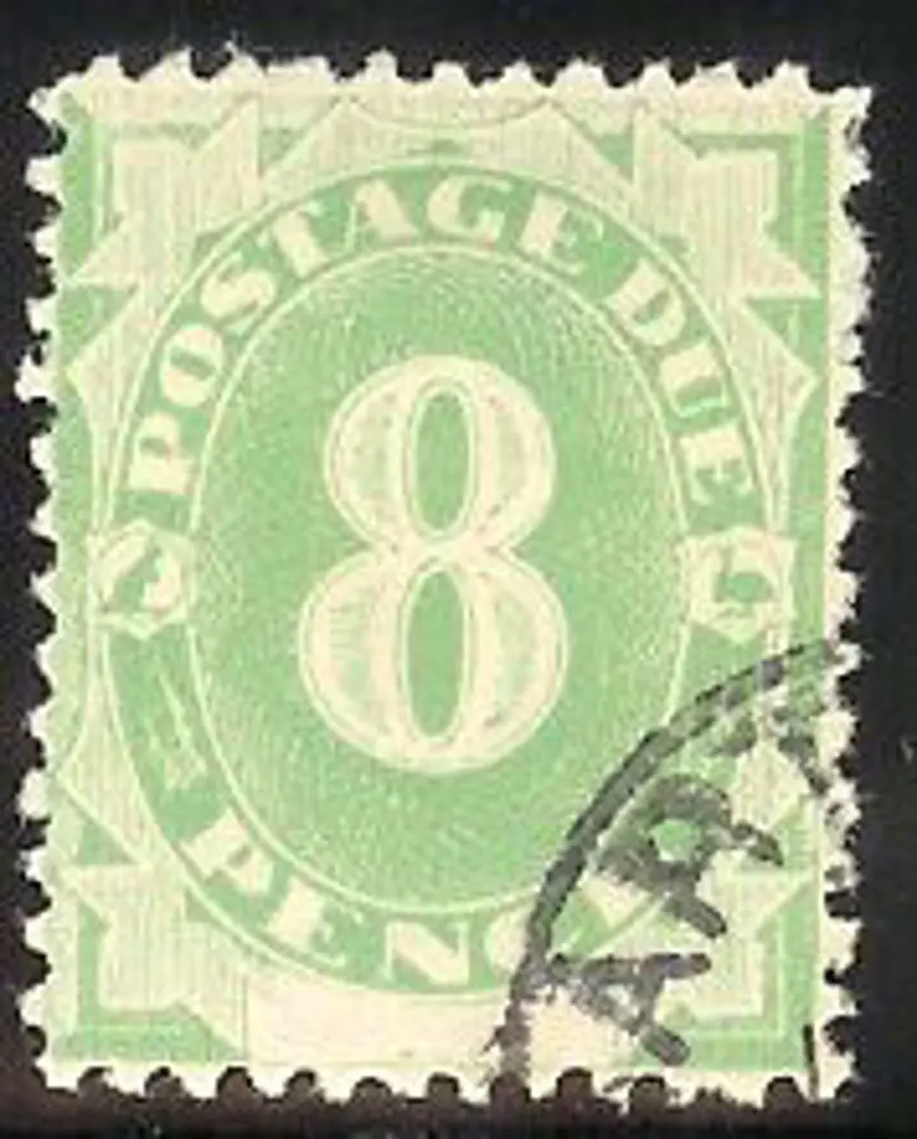 1902 8d emerald "blank at base" well centred & ... Image 1++