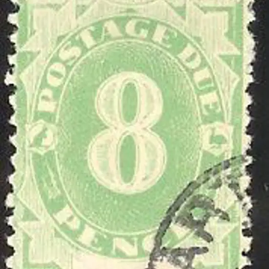 1902 8d emerald "blank at base" well centred & ...