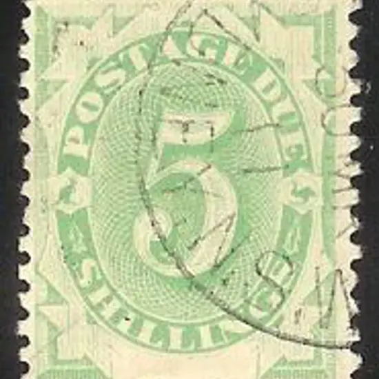 1902  5/- emerald "blank at base" with crisp 1911 ...