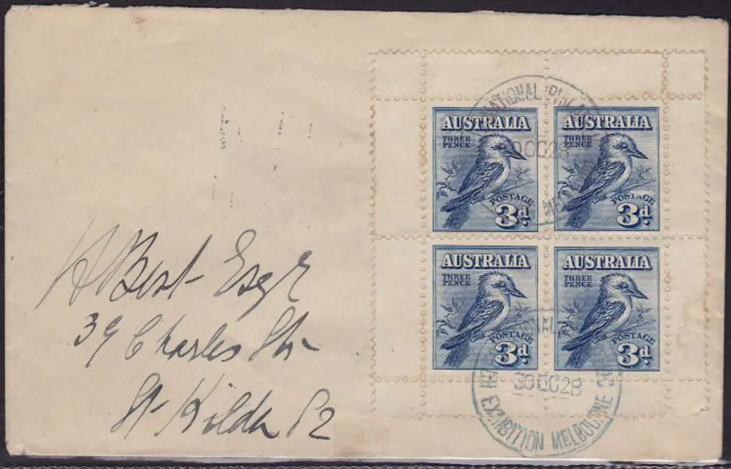1928 (30th Oct) 3d kookaburra Miniature Sheet on ... Image 1++