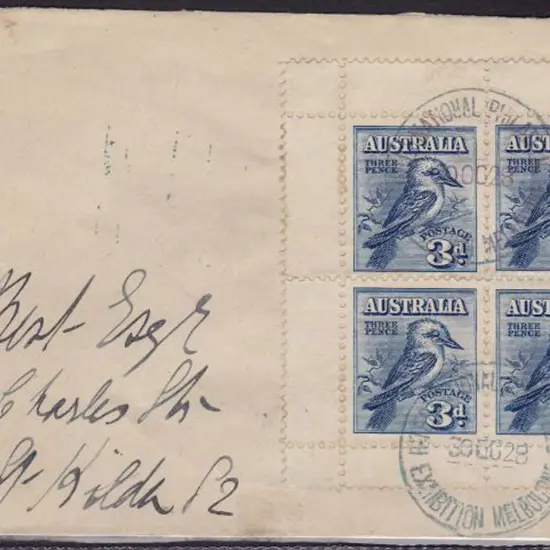 1928 (30th Oct) 3d kookaburra Miniature Sheet on ...